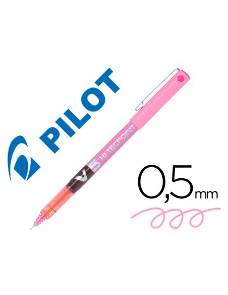Rotulador Rosa Pilot Punta Aguja V-5 0.5 Mm