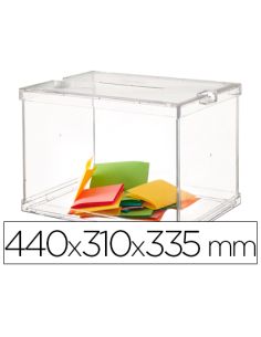Urna Electoral Plegable Con Precintos De Seguridad 440X310X315Mm