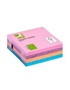Bloc De Notas Adhesivas Quita Y Pon Q-Connect Con 320 Hojas 76X76Mm 2