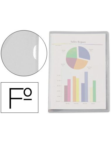 Carpeta Dossier Uñero Plastico Esselte Folio Translucidoo
