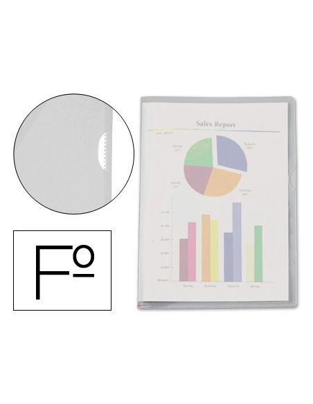 Carpeta Dossier Uñero Plastico Esselte Folio Translucidoo