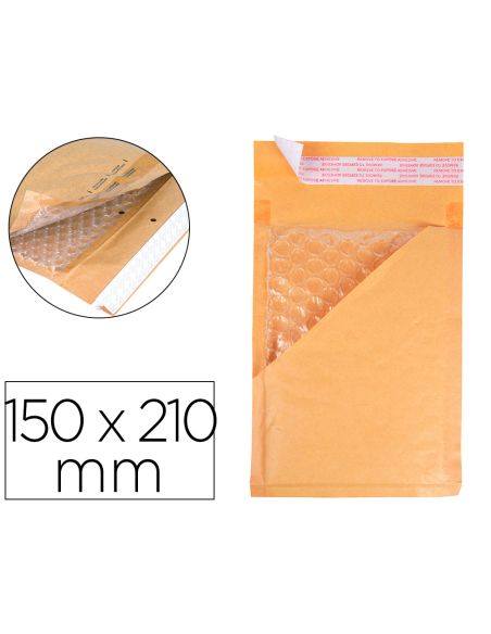 Sobre Burbujas Crema Q-Connect C/0 150 X 210 Mm Caja De 100