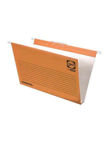 Carpeta Colgante Gio Folio Visor Superior Corto Cristal Kraft Bicolor Eco Lomo 30 Mm