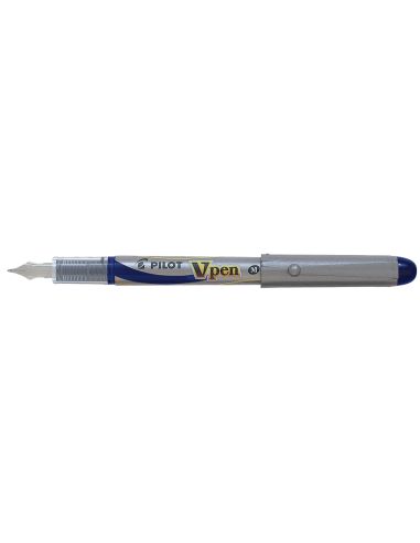 Pluma Pilot V Pen Silver Desechable Azul Svp-4Ml