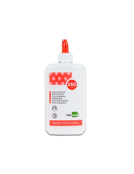 Pegamento Cola Blanca Lavable Liderpapel Bote De 250 Ml