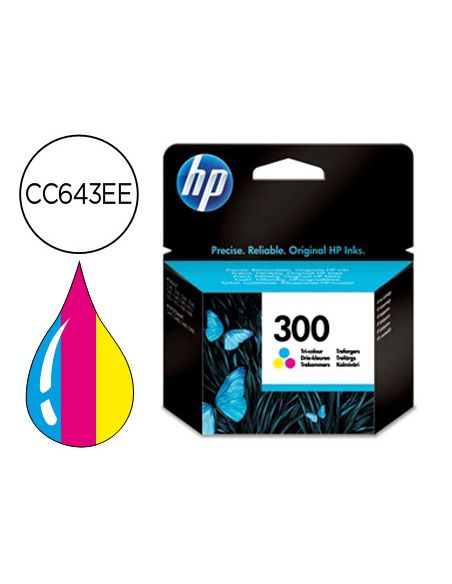 Ink-Jet Hp N.300 Tricolor Dj F4224 Aio Dj D2560 165 Pag