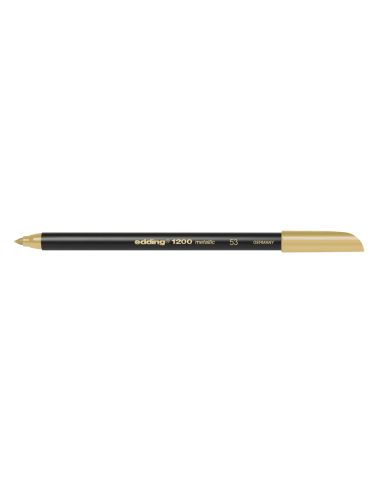 Rotulador Oro Edding Punta Fibra 1200 Oro N. 53 Punta Redonda 1-3 Mm
