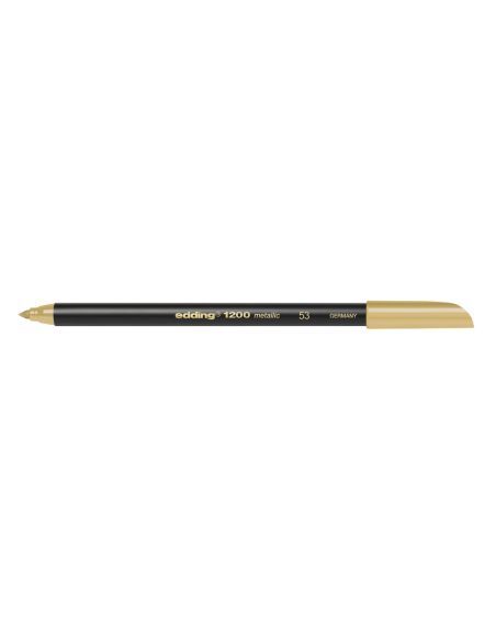 Rotulador Oro Edding Punta Fibra 1200 Oro N. 53 Punta Redonda 1-3 Mm