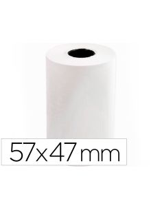 Rollo Sumadora Termico Q-Connect 57 Mm Ancho X 47Mm Diametro Para Maquinas Tarjetade Creditos Sin Bisfenol A