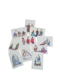 Christmas Acuarela Misiones Salesianas C/ Sobre Precio X Unidad (Paq 10Uds)