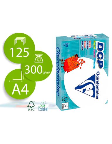 Papel Fotocopiadora Clairefontaine Din A4 300 Gramos Paquete De 125 Hojas
