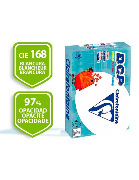 Papel Fotocopiadora Clairefontaine Din A4 300 Gramos Paquete De 125 Hojas