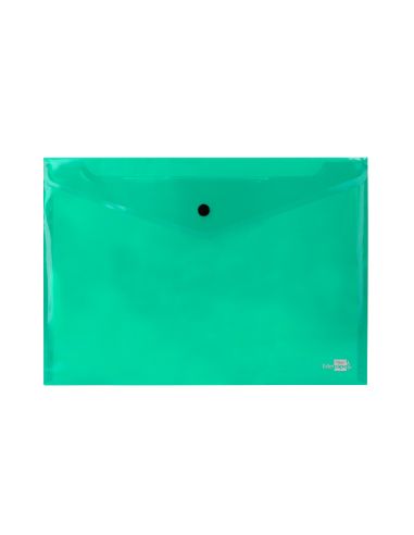 Carpeta Liderpapel Dossier Broche 34043 Polipropileno Din A4 Verde Transparente 50 Hojas