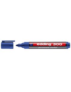Rotulador Azul Edding Marcador Permanente 300 Punta Redonda 1,5-3 Mm Recargable 2