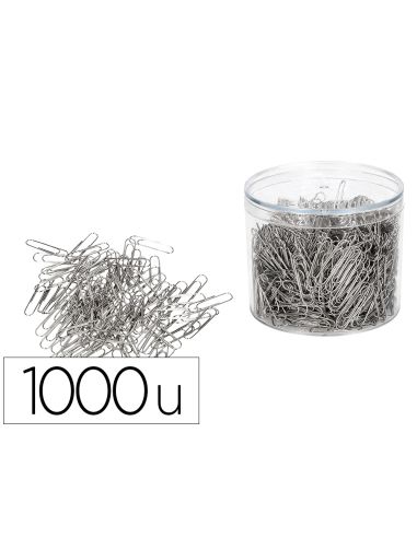 Clips Niquelados Q-Connect Nº2 33 Mm Cubilete De 1000 Unidades