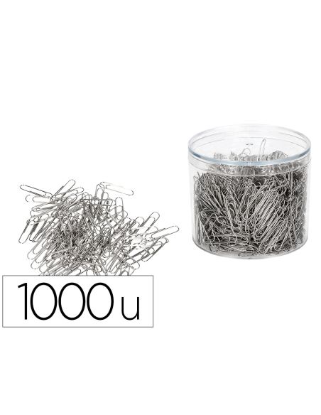 Clips Niquelados Q-Connect Nº2 33 Mm Cubilete De 1000 Unidades