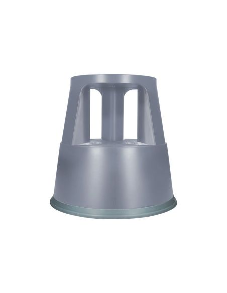 Taburete Q-Connect Ruedas Retractiles Tres Ruedas Dos Niveles Color Gris|Libreriasalesiana