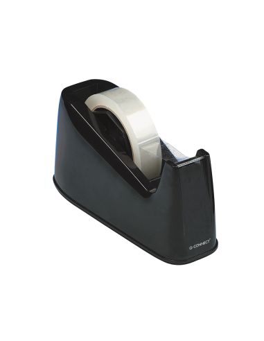Portarrollo Sobremesa Q-Connect Plastico Para Cintas De 33 Y 66 Mt Color Negro