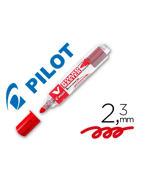 Rotulador Rojo Pilot V Board Master Para Pizarra Blanca Tinta Liquida Trazo 2,3Mm