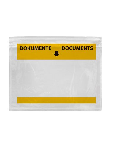 Sobre Autoadhesivo Q-Connect Portadocumentos Multilingue 165X122 Mm Ventana Transparente Paquete De 100
