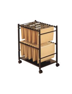 Carrito Para Carpetas Colgantes Q-Connect Negro Con Ruedas Para Carpetas Tamaño Folio Carro Fijo 2