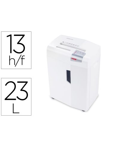 Destructora De Documentos Hsm Shredstar X13 Capacidad De Corte 13 H En Particulas Destruyegrapas Clips Cd Y Tarjetas