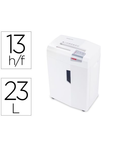 Destructora De Documentos Hsm Shredstar X13 Capacidad De Corte 13 H En Particulas Destruyegrapas Clips Cd Y Tarjetas