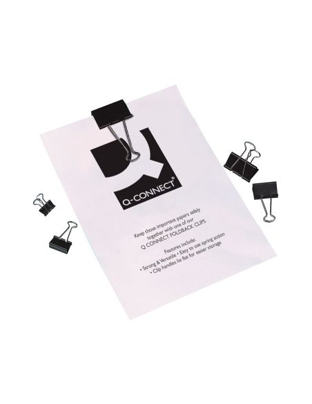 Pinza Metalica Q-Connect Reversible N.2 24 Mm Caja De 10 Unidades