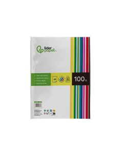 Papel Color Liderpapel A4 80Gr 25 Colores Surtidos Paquete De 100 Hojas 2
