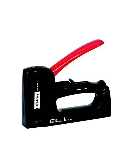Grapadora Petrus Clavadora 295 Top Bricolaje Cuerpo De Plastico Ajuste De Potencia Utiliza Grapas Nº530 Y Clavos Nº8|Libreriasalesiana