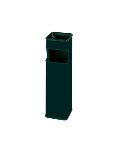 Cenicero Papelera Cuadrado 403 Negro Metalico 66X19X19 Cm