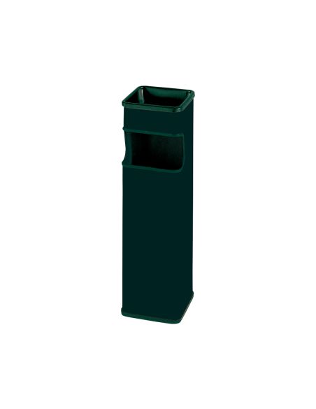 Cenicero Papelera Cuadrado 403 Negro Metalico 66X19X19 Cm