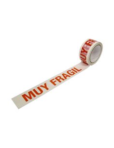 Cinta Adhesiva Polipropileno Blanca Impresion Muy Fragil Para Embalaje 66 Mt X 48 Mm 2