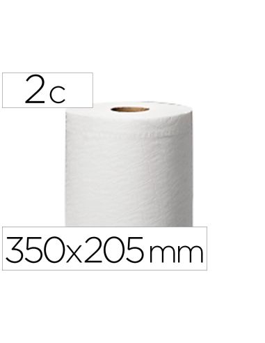 Papel Secamanos Central 2 Capas Para Dispensador M2 Rollo De 150,2 Mt