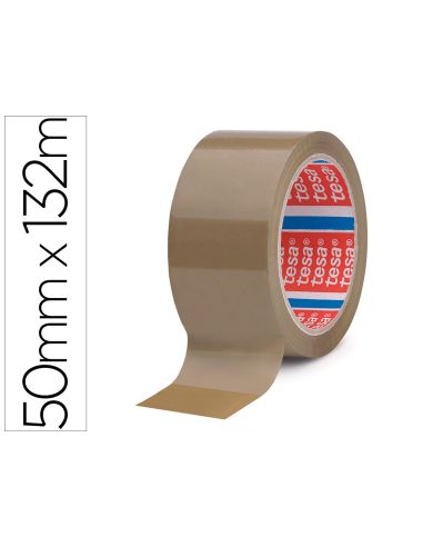 Cinta Adhesiva Tesa Marron Pp 132 Mt X 50 Mm Para Embalaje