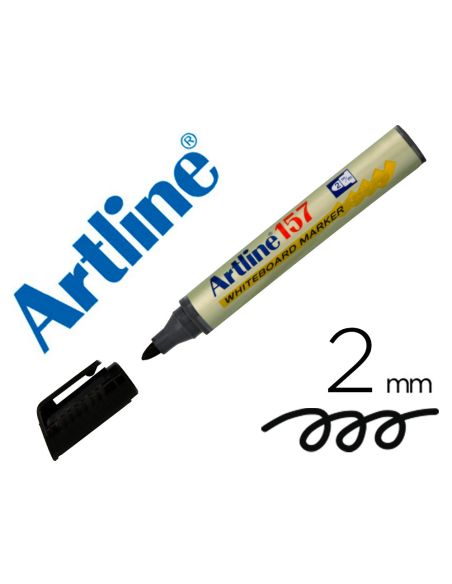 Rotulador Artline Pizarra Ek-157 Negro Punta Redonda 2 Mm