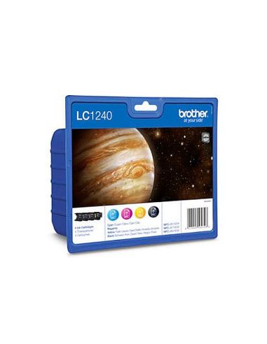 Ink-Jet Brother Lc-1240 Pack 4 Colores -600Pag- Mfc-J6510Dw Mfc-J6710Dw Mfc-J6910Dw