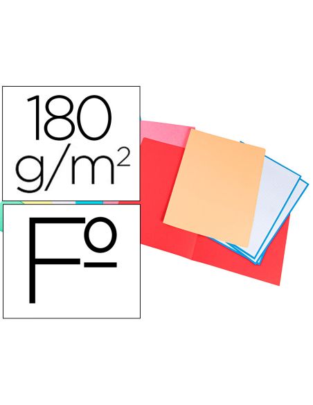 Subcarpeta Cartulina Liderpapel Folio Colores Surtidos Paquete De 25 Unidades Retractiladas