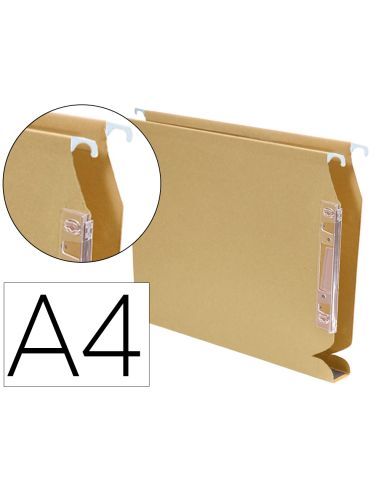 Carpeta Colgante Fade Din A4 Visor Lateral 250X330X30 Mm Kraft