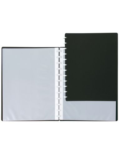 Carpeta Liderpapel Din A4 Con 20 Fundas Intercambiables Color Negro