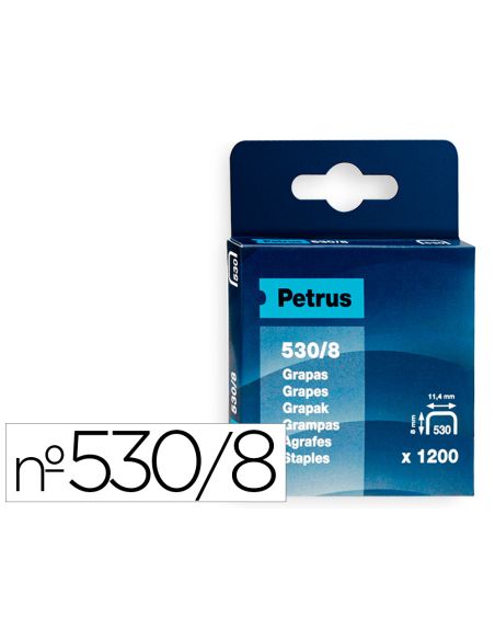 Grapas Petrus Nº 530/8 Caja De 1200 Unidades