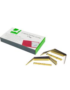 Encuadernador Fastener Q-Connect Dorado Caja De 50 Unidades 2
