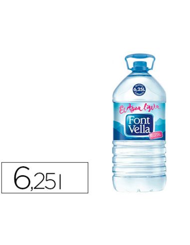 Agua Mineral Natural Font Vella Sant Hilari Garrafa 6,25 L
