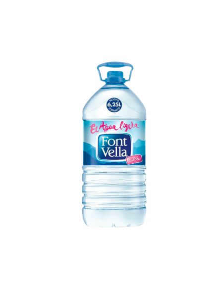 Agua Mineral Natural Font Vella Sant Hilari Garrafa 6,25 L