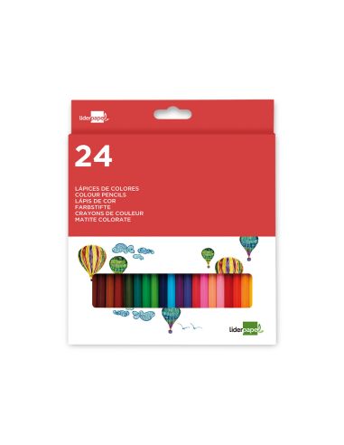 Lapices De Colores Liderpapel Caja De 24 Unidades Colores Surtidos