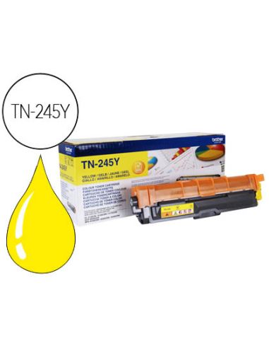 Toner Brother Tn-245Y 2200 Pag Hl3140Cw/3150Cdw/3170Cdw Dcp9020Cdw/Mfc9140Cdn 9330Cdw/9340Cdw Amarillo