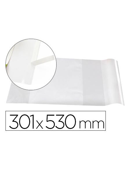 Forralibro Liderpapel Nº30 Con Solapa Ajustable Adhesivo 301 X 530 Mm