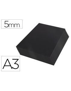 Carton Pluma Liderpapel Negro Doble Cara Din A3 Espesor 5 Mm