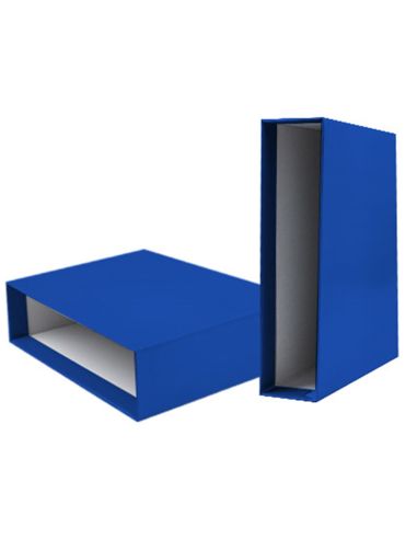Caja Archivador Liderpapel De Palanca Carton Folio Documenta Lomo 75Mm Color Azul