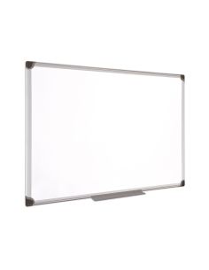 Pizarra Blanca Bi-Office Magnetica Maya W Ceramica Vitrificada Marco De Aluminio 240 X 120 Cm Con Bandeja Para 2